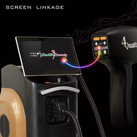 Depilazione laser a diodi a 3 lunghezze d'onda XL Ice Laser 755 810 Macchina per depilazione laser a diodi 1064nm Macchina per depilazione laser 1600W 808nm